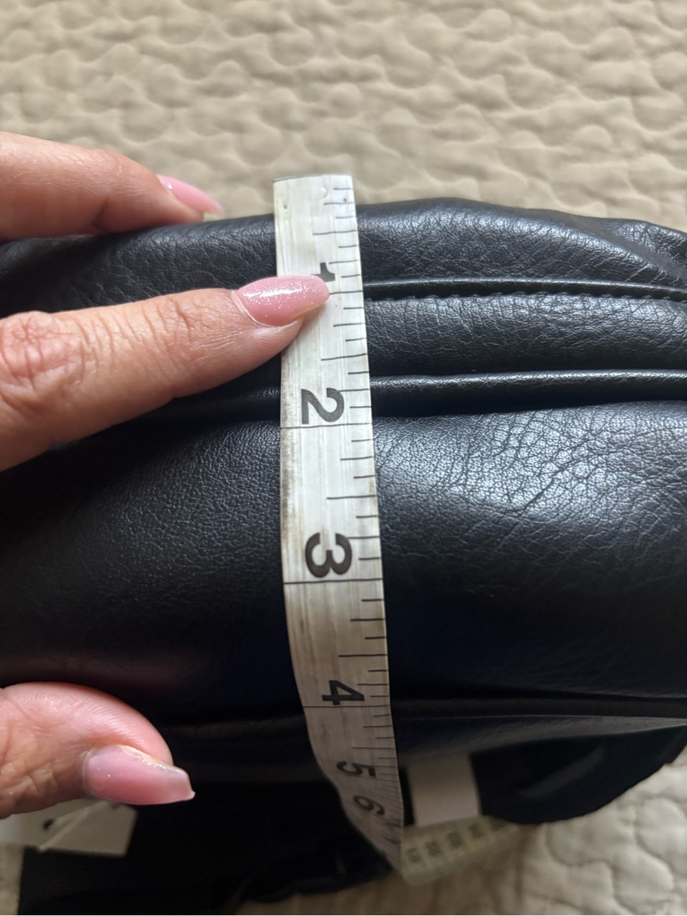 Black Leather UNISEX Waist & Crossbody Bag - Picture 12 of 13